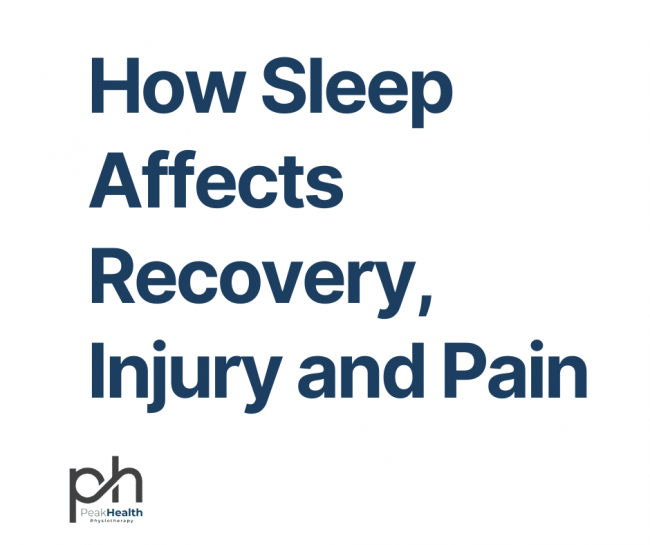 How sleep affects Recovery and Injury risk