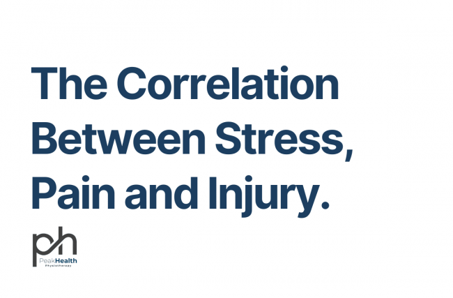 The Correlation Between Stress Pain and Injury.